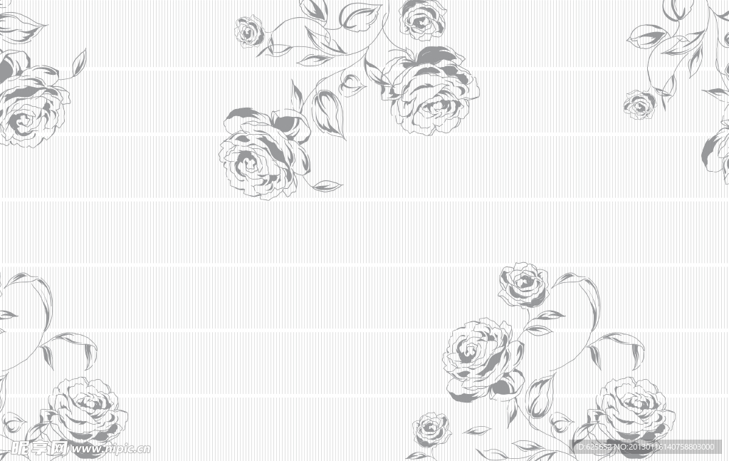 花朵移门