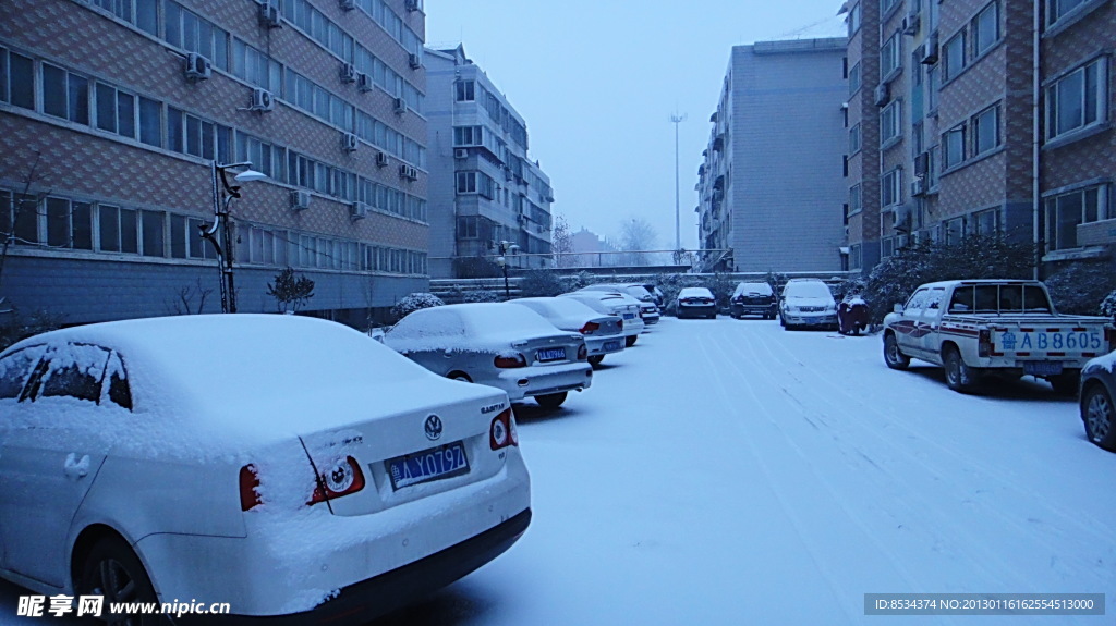 新村的雪