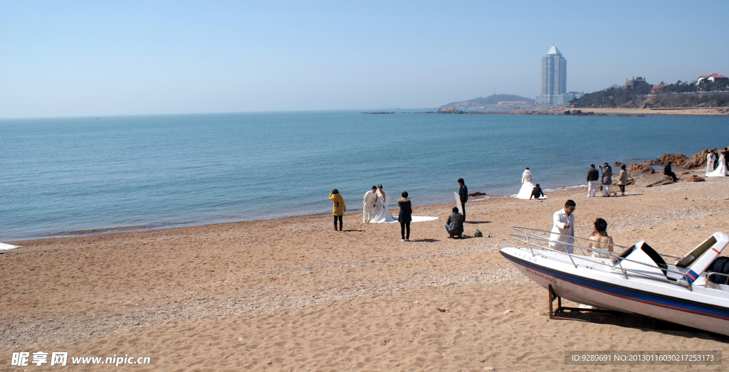 夏季海边的风景