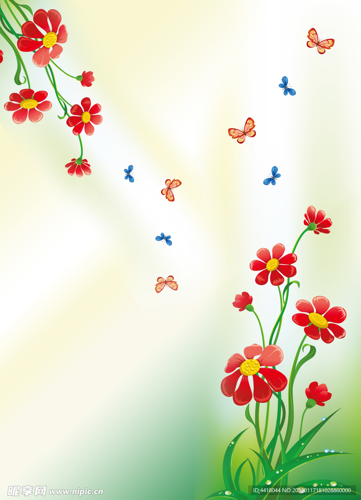 花朵移门