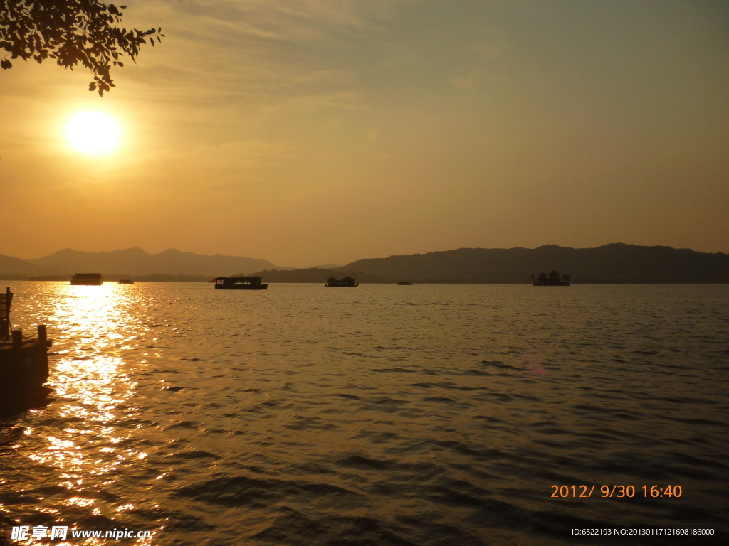 西湖夕阳