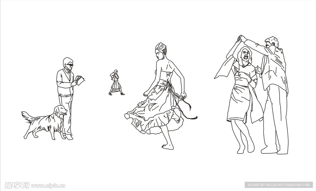 人物描线