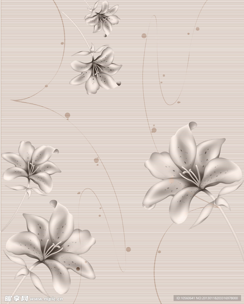 花朵移门
