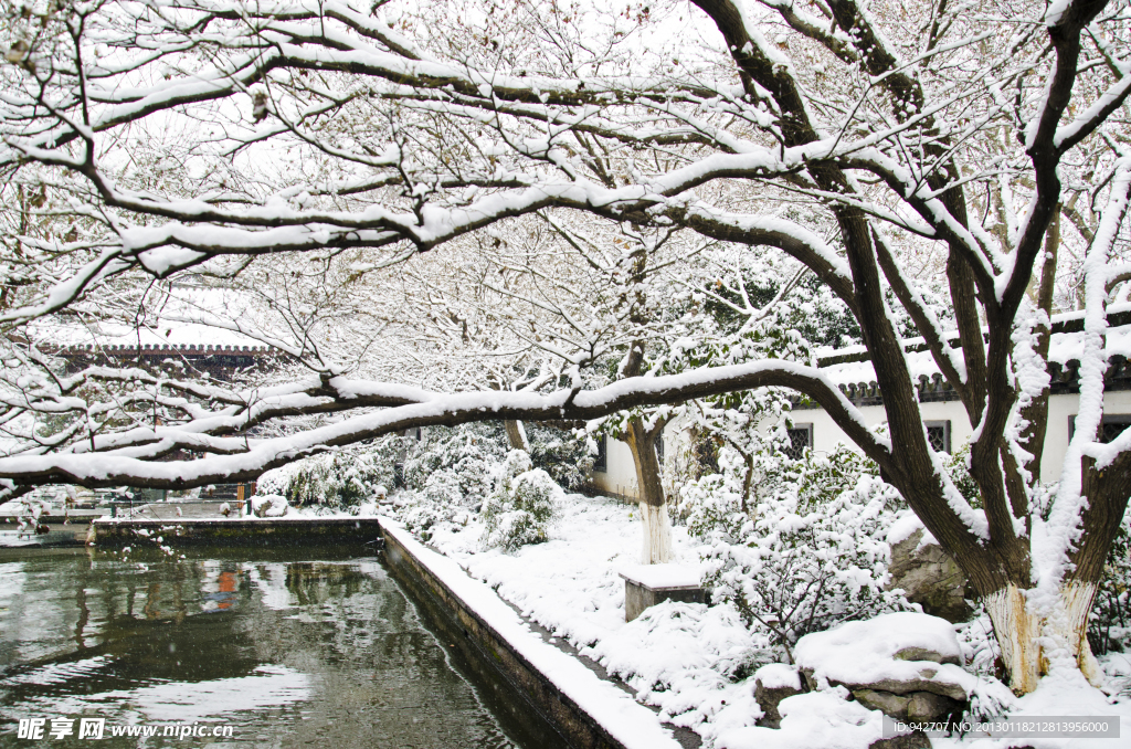 西湖雪景