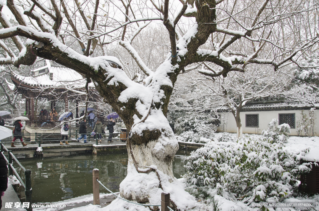 西湖雪景