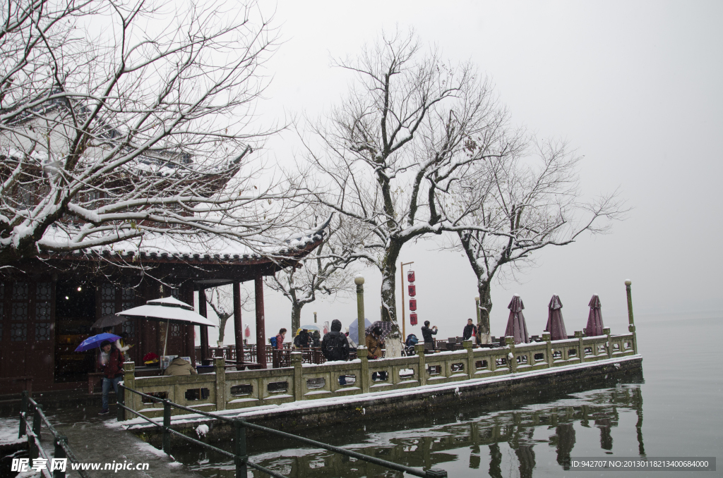 西湖雪景