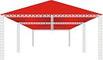 开盘活动展会桁架矢量素材