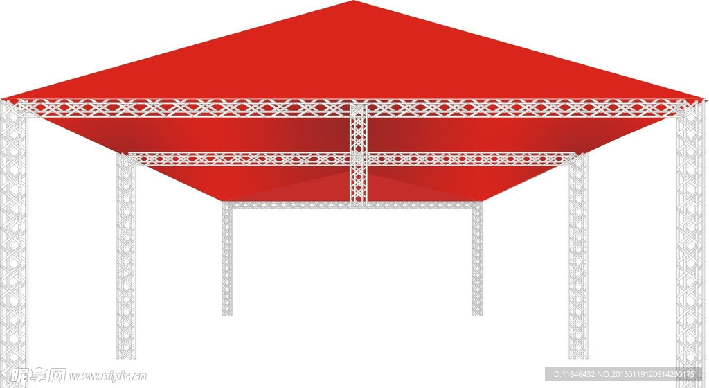开盘活动展会桁架矢量素材