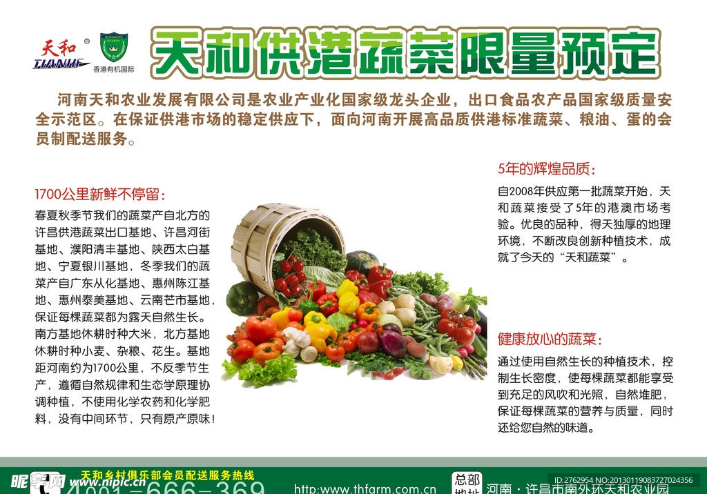 天和供港蔬菜