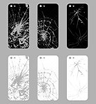 iPhone5镜面裂痕系列贴膜