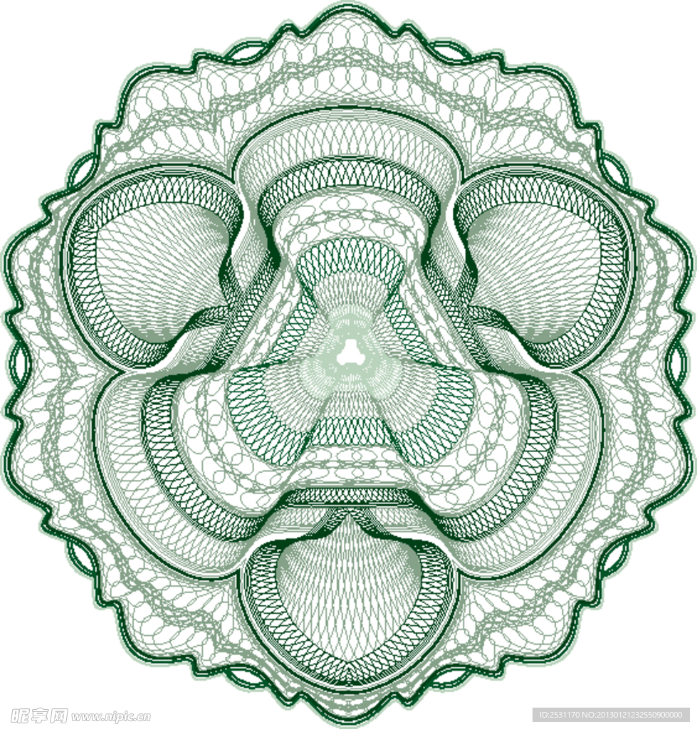 防伪花纹