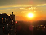 城市夕阳