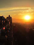 城市夕阳