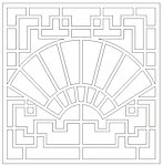 古典窗花 图案 仿古 欧美 矢量 雕刻 图形
