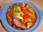 鱼香茄子煲