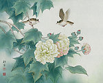花间双雀
