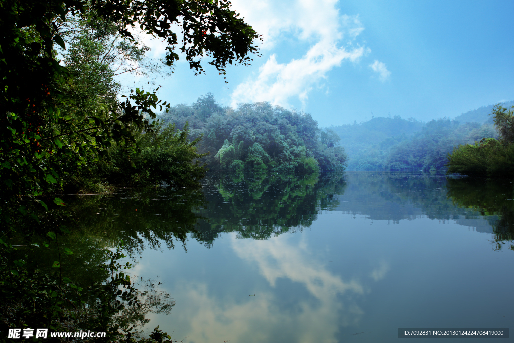 白水湖风景