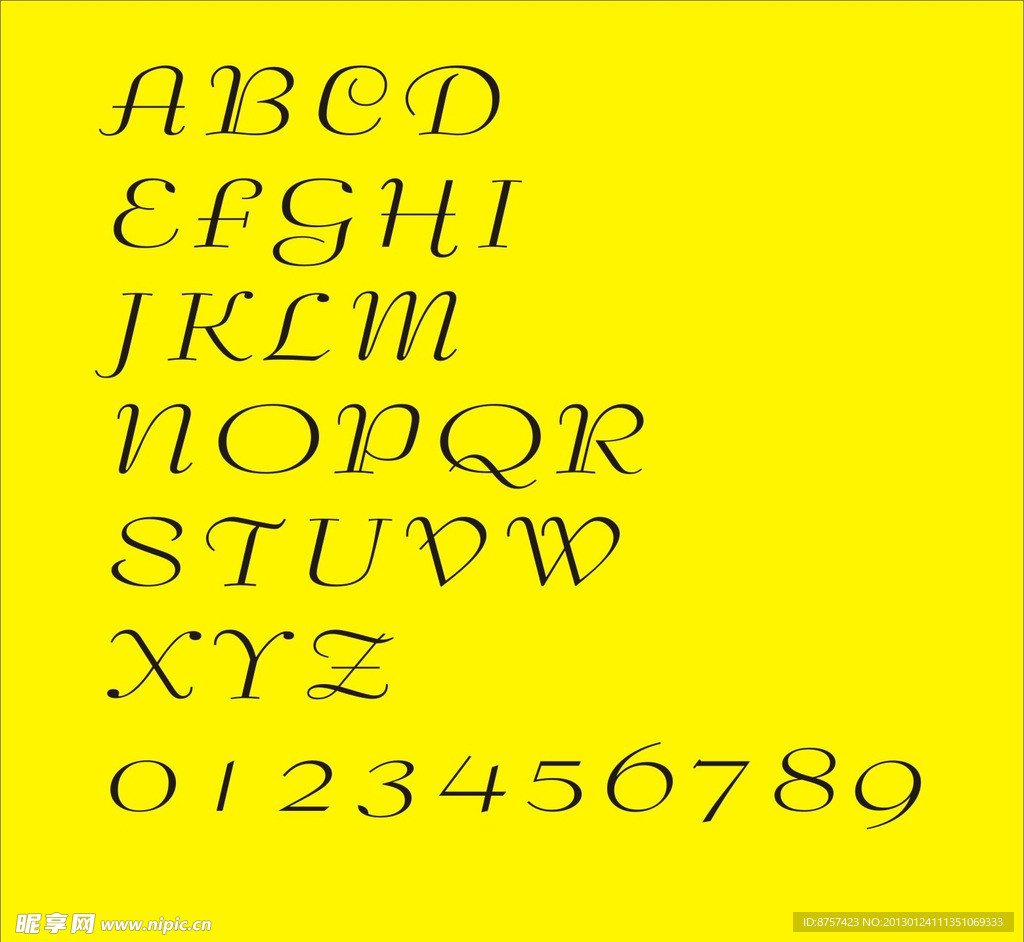 字母 数字 字母数字设计