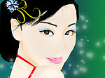 手绘美女