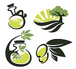 橄榄油标签 logo
