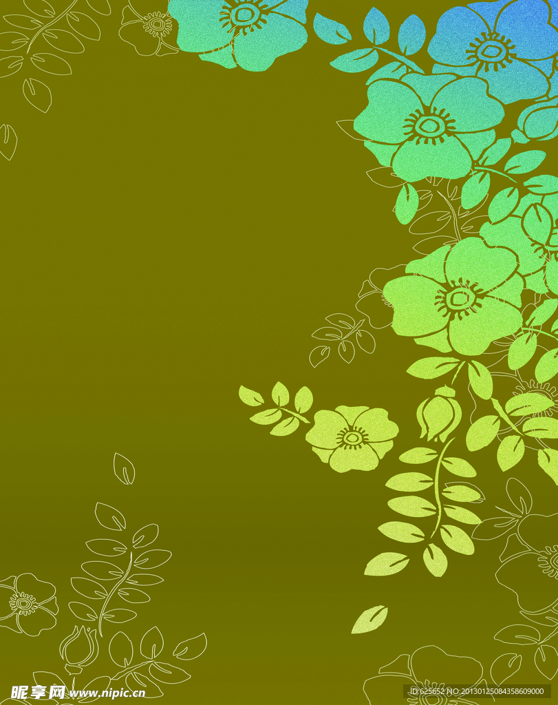 花朵移门