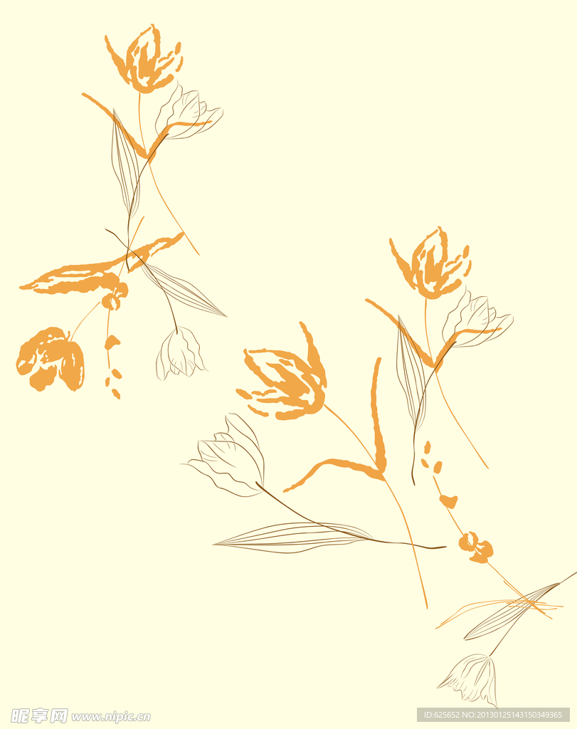 花朵移门