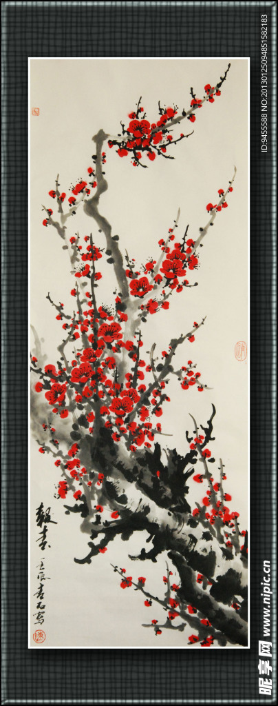 国画梅花