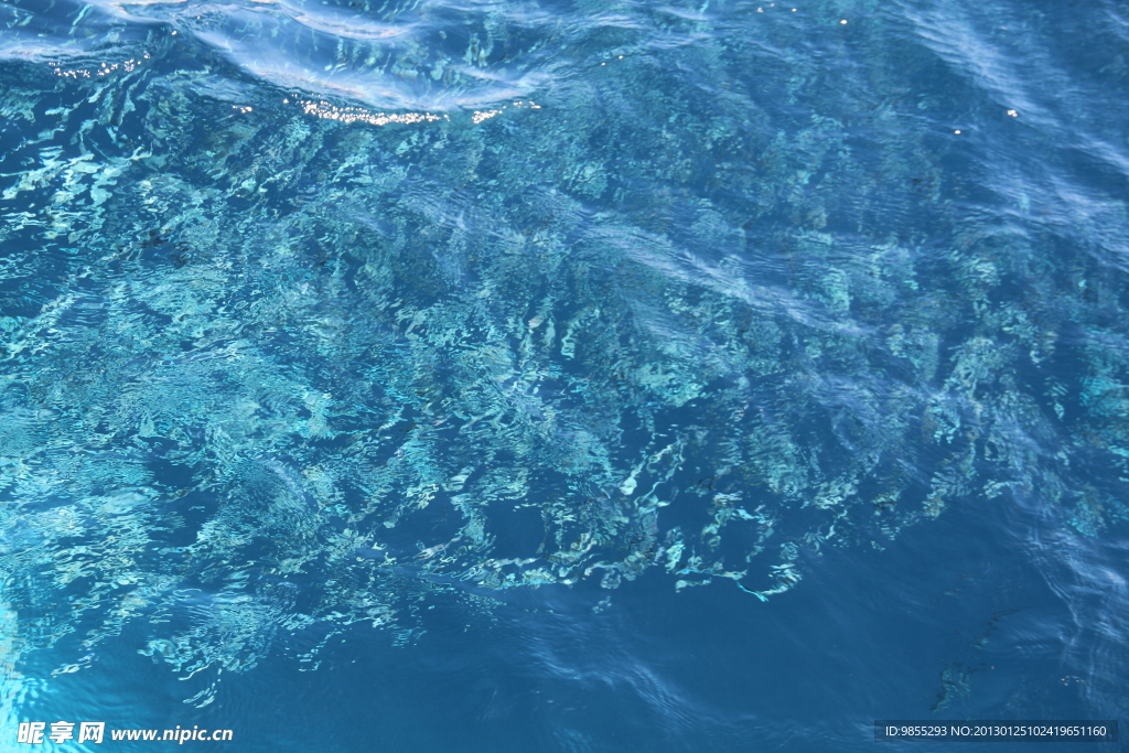 波纹起伏 海水
