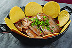 铁锅刀鱼烀饼