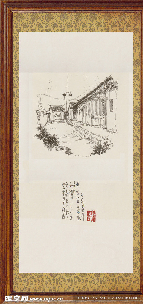 客家文化挂饰画