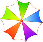 伞的矢量图