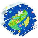 儿童环境插画