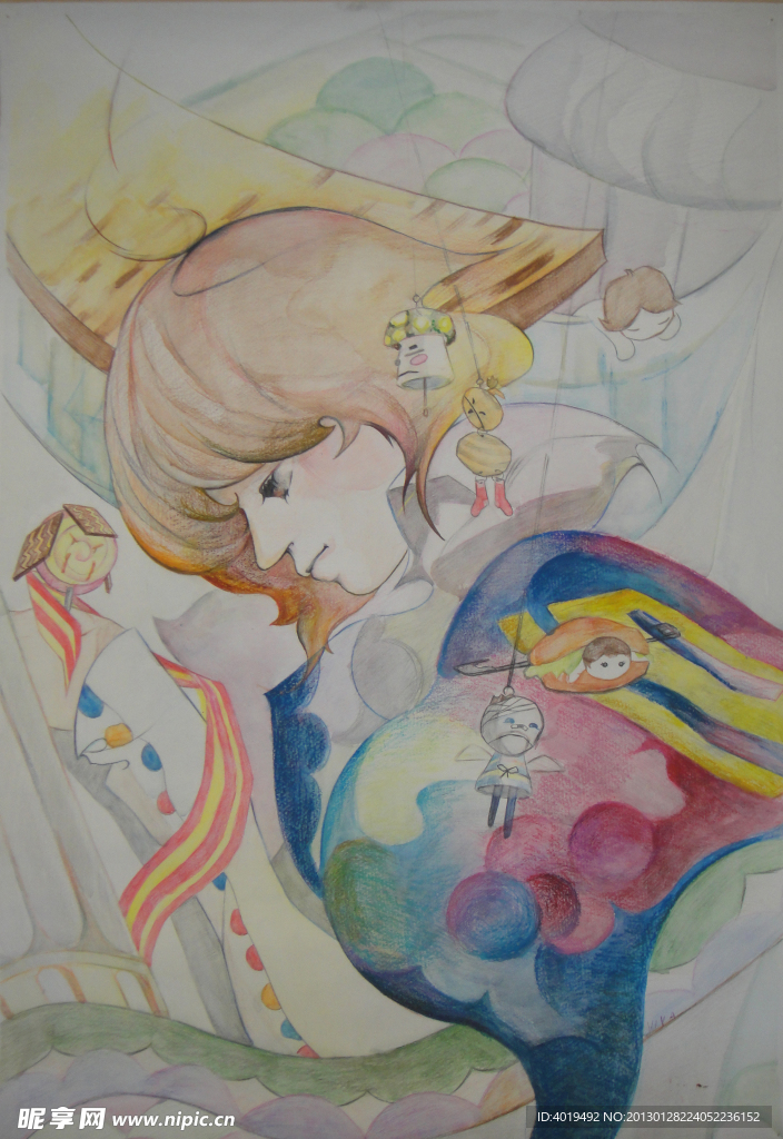 人物水粉画