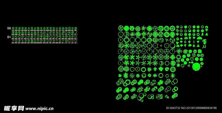CAD植物图库