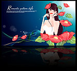 梦幻女孩花朵