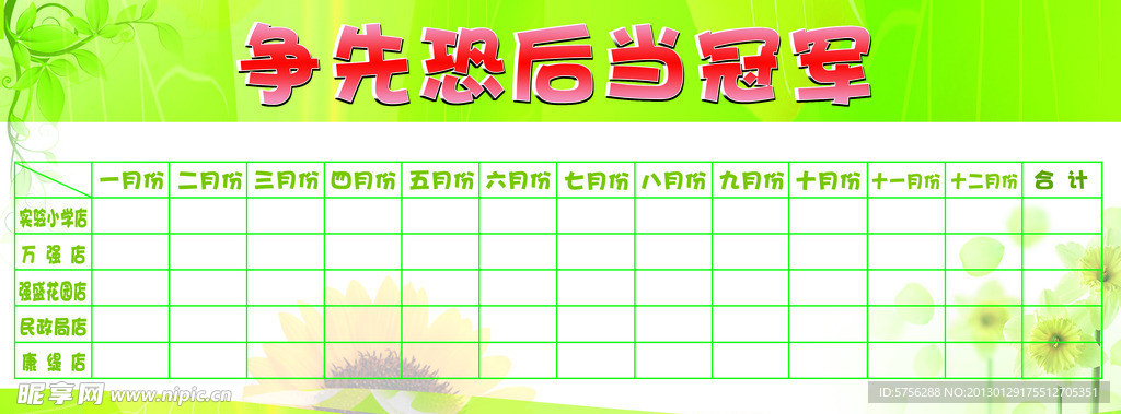 评比表