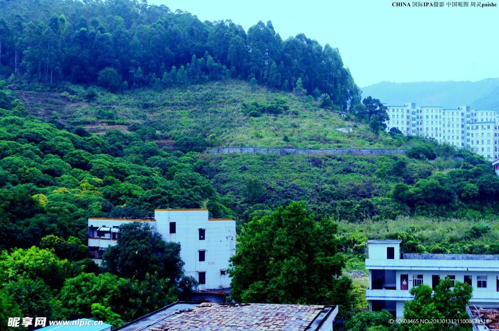 麒麟山水 山间建筑