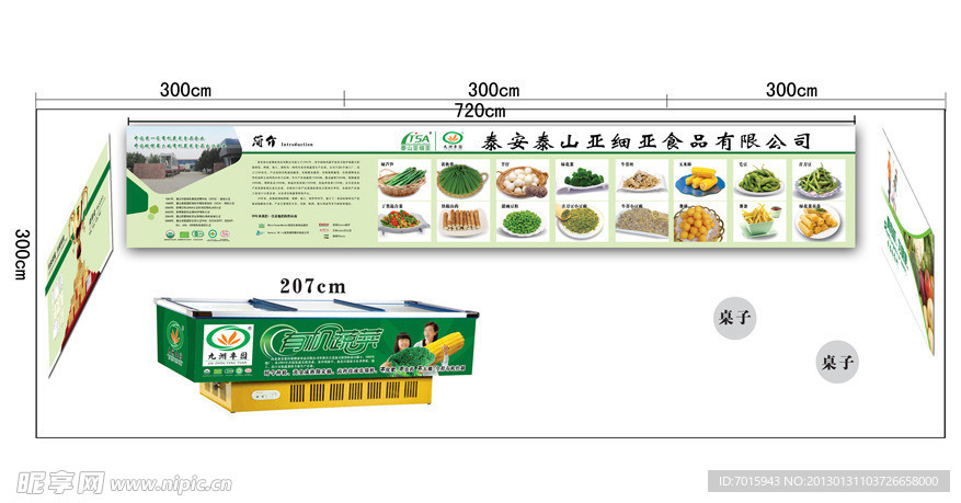 展会展板 蔬菜宣传 分层