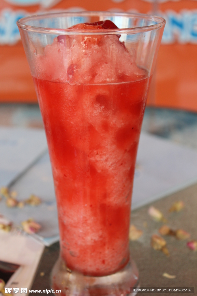 酸梅汁冰沙