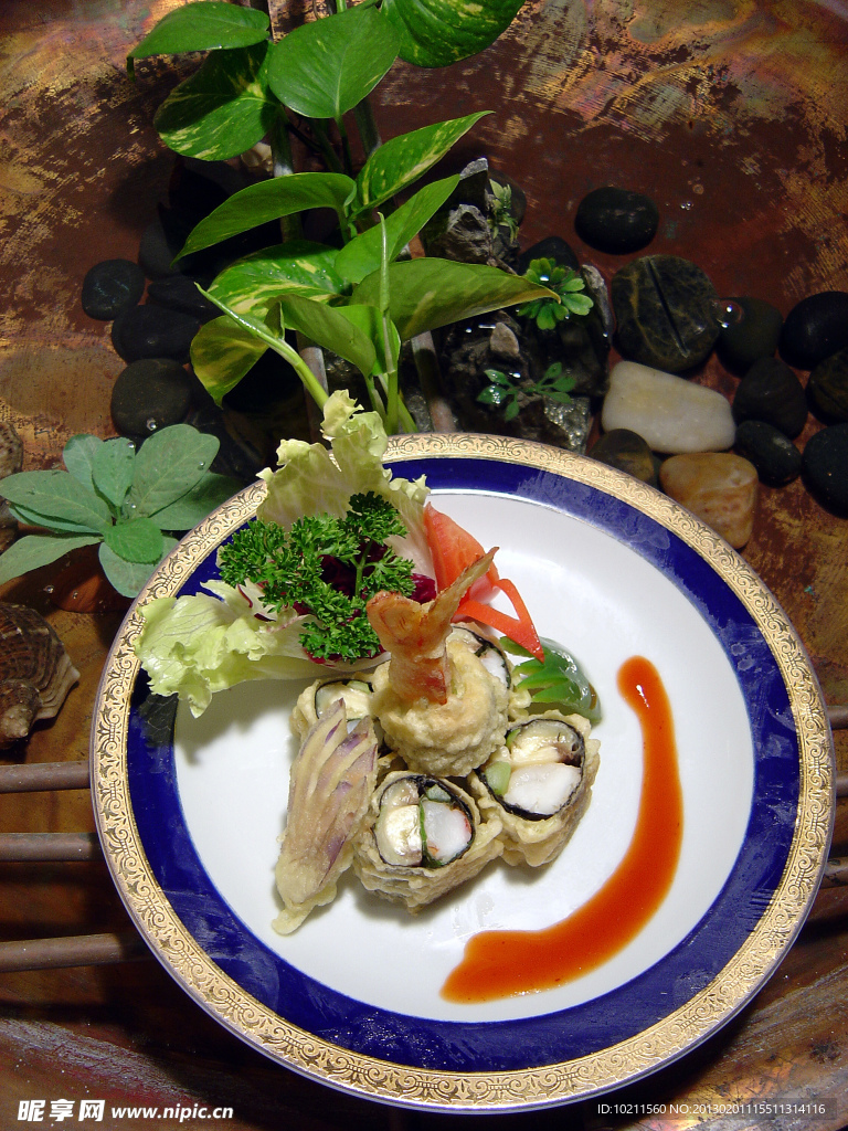 日本料理 鲜虾寿司卷