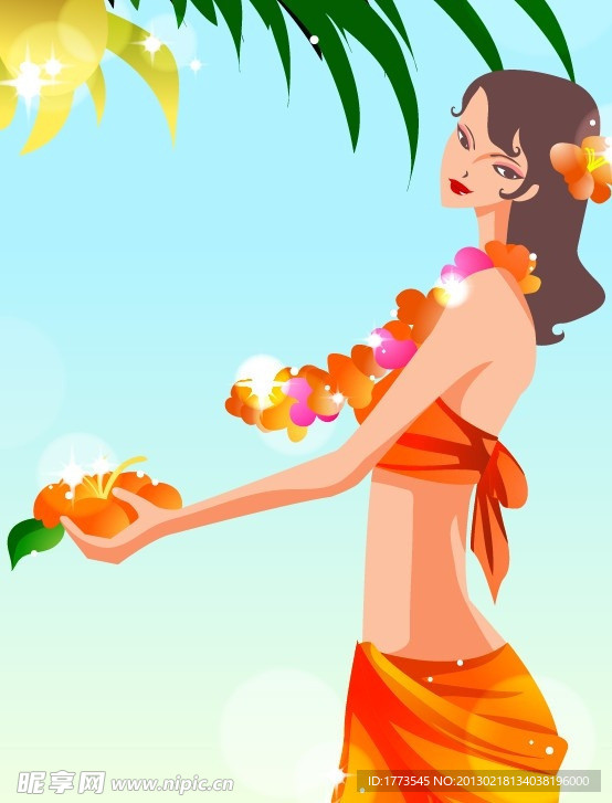 海边美女