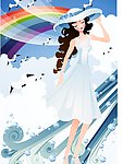 海边美女