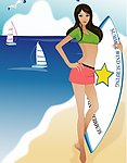 海边美女