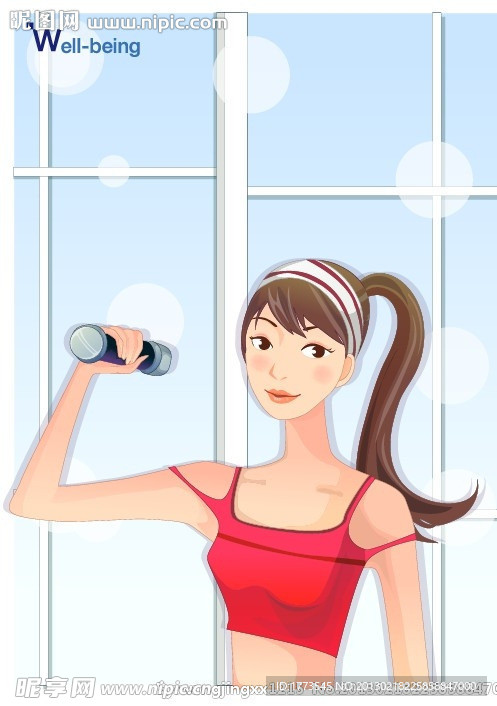 运动美女