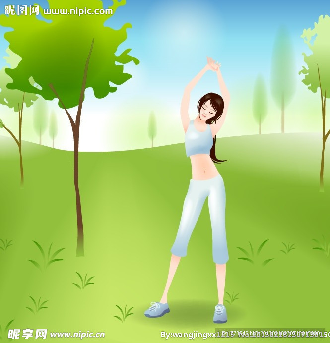 运动美女