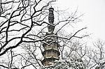 雪景 塔尖