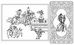 古典传统绘画线描图