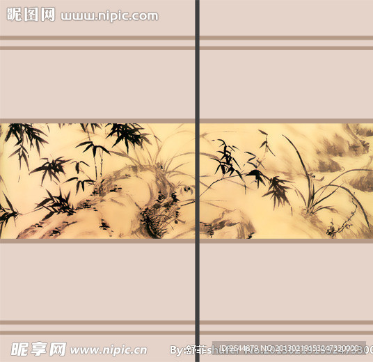 简约移门图案