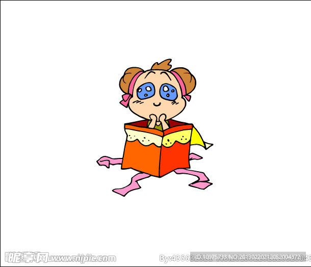 小孩动漫矢量图