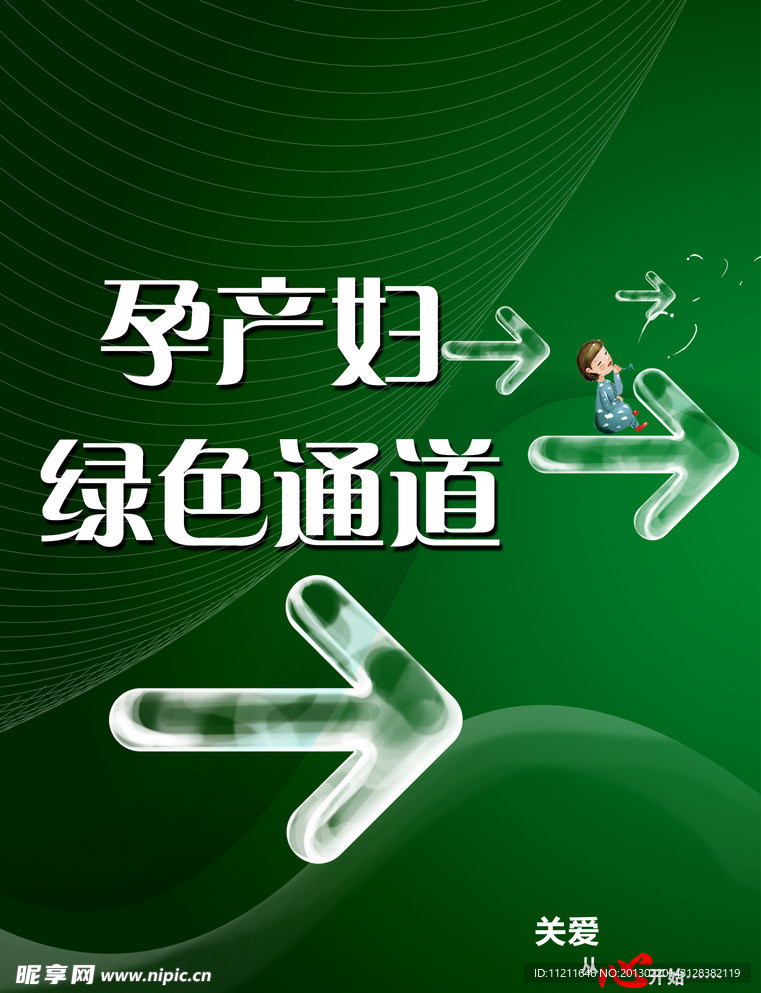 孕产妇绿色通道海报